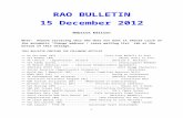  · Web viewRAO BULLETIN. 1. 5. December. 2012. Website. Edition. Note: Anyone receiving this who does not want it should click on the automatic “Change address / Leave mailing