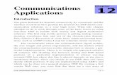 Chapter Applications - University of Colorado Colorado Springsmwickert/ece5655/lecture_notes/ece5655_chap12.pdfApplications Introduction The great demand for Internet connectivity
