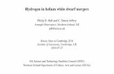 Hydrogen in helium white dwarf mergers · Hydrogeninheliumwhitedwarfmergers PhilipD.HallandC.SimonJeﬀery Armagh Observatory, Northern Ireland, UK pdh@arm.ac.uk BinaryStarsinCambridge2016