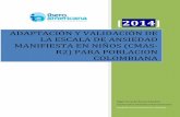 [2014] - repositorio.iberoamericana.edu.corepositorio.iberoamericana.edu.co/bitstream/001/346/1/Adaptación y... · 2 adaptaciÓn y validaciÓn de la escala de ansiedad manifiesta