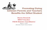 Promoting Dialog between Parents and Teachers Benefits the ...montclairpta.org/pta/pages/articles/sail2259.pdf(Pretest) •Formative assessment – finding out through checkpoints