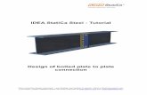 IDEA StatiCa Steel Tutorial - Eiseko · IDEA StatiCa offers three types of output reports – one line, one page and detailed. We will choose the Detailed report that contains materials,