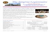 The Smyrna Legionnaire · The Smyrna Legionnaire. Post 160 Smyrna, Georgia . Volume6 Issue 7 July 2017 Page 3 of 14. Installation of Officers . Above, Auxiliary officers installed
