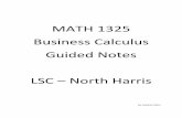 MATH 1325 Business Calculus Guided Notes LSC North Harrisnhmath.lonestar.edu/faculty/fisheri/MATH1325GuidedNotes-SP15.pdfMATH 1325 Business Calculus Guided Notes LSC – North Harris