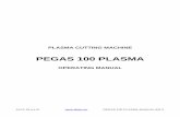 PEGAS 100 PLASMA - ALFA IN a.s....PEGAS 100 PLASMA is designed for high-quality cutting of materials up to 30 mm thick carbon steel (for more information, see instructions below).
