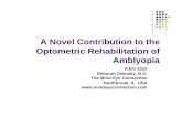 A Novel Contribution to the Optometric … Zelinsky...A Novel Contribution to the Optometric Rehabilitation ofOptometric Rehabilitation of Amblyopia ICBO 2010 Deborah Zelinsky, O.D.