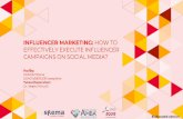 INFLUENCER MARKETING: HOW TO EFFECTIVELY ......1. Determine clear campaign objectives and goals 2. Define the KPIs to measure the objectives against 3. Identify influencers 4. Analyze