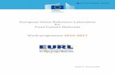 European Union Reference Laboratory for Food Contact Materials Work programme … · 2016-10-17 · European Union Reference Laboratory for Food Contact Materials Work programme 2016-2017