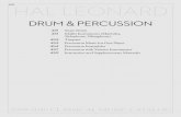 DRUM & PERCUSSION · DRUM & PERCUSSION HAL LEONARD 2009-2010 CLASSICAL MUSIC CATALOG 451 Snare Drum 451 Mallet Instruments (Marimba, Xylophone, Vibraphone) 453 Timpani 453 Percussion
