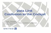 Data Link Confusion in the Cockpit Meetings Seminars...Data Link Confusion in the Cockpit Chuck Stewart Chief Technical Pilot, Communications 17 June, 2015. Data Link Issues Issues