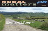 Obama and Romney on rural America - RCAP · Issue 3 RCARCAP Obama and Romney on rural America ... Aging infrastructure, capital costs and funding 12 ... print fewer copies of the