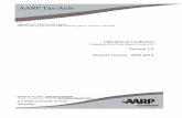 AARP Tax-Aide...AARP Tax-Aide Published by the AARP Tax-Aide Program. AARP Tax-Aide is a program of the AARP Foundation, offered in conjunction with the IRS. Operational Guidelines