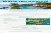 BANYAN TREE MAYAKOBA - CID Presents · Banyan Tree Mayakoba blends Asian hospitality with the idyllic passion of Mexico. Nestled within the private integrated resort development of