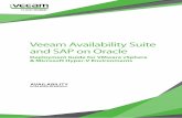 Veeam Availability Suite and SAP on Oracle · that SAP AG supplies, and it covers different applications and modules (SAP CRM, SAP BI, SAP PO, SAP MOBILE, HANA etc .) . One of the