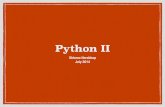 intro python II - Columbia Universitysh553/dip2014/intro python II.pdf · modules are re-usable pieces of python import x will look for x.py x.foo - will look for foo in x from x