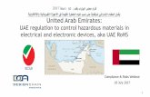 United Arab Emirates RoHS...1 United Arab Emirates: UAE regulation to control hazardous materials in electrical and electronic devices, aka UAE RoHS Compliance & Risks Webinar 18 July