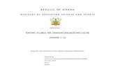 MINISTRY OF EDUCATION SCIENCE AND SPORTSghteachersissues.com/assets/ghanaian-languages-and... · Web viewMINISTRY OF EDUCATION SCIENCE AND SPORTS TEACHING SYLLABUS FOR GHANAIAN LANGUAGES