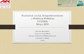 Exclusion social, Empoderamiento y Politicas Publicas ... Exclusion social, Empoderamiento y Politicas