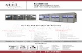 MEI Evolution Fully Automated Linear Built on Commitment ... · Wet Processing Built on Commitment Evolution Fully Automated Linear. Wet Processing Systems. Dry-to-Dry, High Throughput