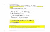 User Funding – Extension Infrastructure Head-Lease insert ... · The Trustee and Aurizon Network will execute the Trust Deed; ... North Coast Line in respect of which Aurizon Network