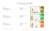 COGNAC PARK ON Price Sheet 2015 - Bartender's Cabinet · 2 btls Combos NBCC* $36.15 1 case (12/case) $34.90 Item # 36624 Product name Cognac Park VSOP Price w/BCC 1btl $37.95 2 Btls