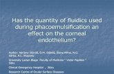 The aspect of the endothelial cells after the extraction of the lens ... de lichid 2 2013 Bucuresti... · during phacoemulsification an effect on the corneal endothelium? Author: