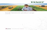 Fendt Variotronic product range · • Full integration into the vehicle, comprehensive Fendt operating philosophy ... (SBAS = Satellited Based Augmentation System) • Correction