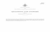 QUESTIONS AND ANSWERS - Parliament of NSW · LEGISLATIVE ASSEMBLY 2019 FIRST SESSION OF THE FIFTY-SEVENTH PARLIAMENT _____ QUESTIONS AND ANSWERS No. 11 WEDNESDAY 19 JUNE 2019 _____