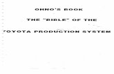 The Bible of Toyota Production - Ohno's Manuscript · the information of picking up or production order is the "Kanban" which we touched on previously. About this "Kanbann, we shall