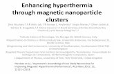 Enhancing hyperthermia through magnetic …...Experiments (Niculaes et al) 4 Preparation results in clusters of different numbers and configurations 5 Main experimental finding from