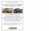 3 Case IH Tractors · 2017-04-11 · On Instructions From J E Pocock & Son Genuine Retirement Dispersal TOTLEY HALL FARM TOTLEY, SHEFFIELD, S17 4AA 3 Case IH Tractors JCB Telehandler