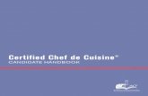candidate handbook - American Culinary Federationthe test administrator to confirm test time, host site fee and specific details about the testing facility. For most exams, online