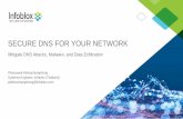 SECURE DNS FOR YOUR NETWORK · 2018-11-20 · • Use different exploitation techniques–e.g. Microsoft SMB vulnerabilities, email phishing • Upon infection, uses DNS for callback