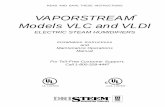VAPORSTREAM Models VLC and VLDI - dristeem-media.com Scan.pdf3 VAPORSTREAM® Models VLC AND VLDI VAPORSTREAM VLC Electric Humidifier State-of-the-art technology in a simple, low-maintenance