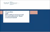 Code Professional Conduct for - ICC - CPIHaving regard to the Report of the Bureau on the draft Code of Professional Conduct for counsel,1 submitted pursuant to the above resolution;
