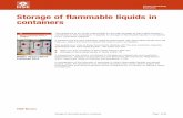 Storage of flammable liquids in containers HSG51 · Storage of flammable liquids in containers Page 5 of 60 Health and Safety Executive 9 However, it also potentially includes: Category