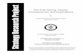 The Arab Spring: Causes, Consequences, and ImplicationsTHE ARAB SPRING: CAUSES, CONSEQUENCES, AND IMPLICATIONS If, one day, a people desire to live, then fate will answer their call.