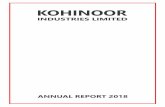 Kohinoor Industires AR 2018 - KIL · the shares (Rs. 10/- each) under Zakat and Ushr Laws and will be deposited within the prescribed period with the relevant authority, Please submit