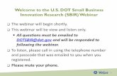 Welcome to the U.S. DOT Small Business Innovation Research .... DOT FY19... · Phase I to Phase II Transition Rate For all U.S. DOT SBIR Program Phase I applicants that have received