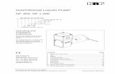 Diaphragm liquid pump NF 300 - Pumps and Systems for Gases ... · Diaphragm liquid pump NF 300 Use KNF Flodos BA_NF300_EN_06_068697 Translated from the Original Operating and Installation