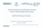 3D simulation of turbulent reactive flows with detailed ... Geem.pdf · 3D simulation of turbulent reactive flows with detailed chemistry Kevin M. Van Geem, Carl M. Schietekat, David