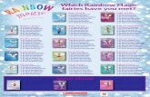 Which Rainbow Magic fairies have you met? - Scholastic · 2013-05-15 · o #2: Amelie the Seal Fairy o #3: Pia the Penguin Fairy o #4: Tess the Sea Turtle Fairy o #5: Stephanie the