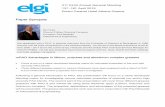 2019 ELGI AGM Synopsis TechPapers · tribological behaviour and microbial contamination of lubricants and fuels. He is affiliated to a number of international organizations including