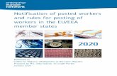 This brochure can be downloaded at ... · 3 Notification of posted workers and rules for posting of workers in the EU/EEA member states Overview of labour-law conditions in EU/EEA