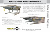 Aronson Positioners - Weld Plus · Aronson Positioners The HD45-100 series positioners provide a mid-range lineup that can run around the clock. These machines are engineered to provide