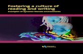 Fostering a culture of reading and writing · Gadio, Nisrine Mussaileb, Omotunde Kasali, Qingzi Gong, Rouven Adomat, Ruth Zannis, Sarah Marshall, Seara Moon, Shaima Muhammad, Stephanie