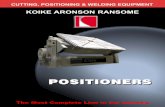 KOIKE ARONSON RANSOME - EH Popeehpope.com/media/Koike-Positioners.pdf · Koike Aronson Ransome Universal Balance Positioners allow safe and quick manipulation of large, awkward work