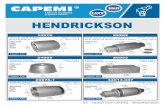 HENDRICKSON - Capemi · hendrickson 6.3 heavy duty parts - hendrickson torque rod bushing weight: 1.940 lb 47691 buje barra tensora peso: 881 g replaces 9-5039 e-5275 321-223 hs44