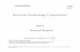 Nuvoton Technology Corporation1 2015 Annual Report · 2019-09-30 · operations. Nuvoton has been listed on the Taiwan Stock Exchange since September 27, 2010. The Company is focused