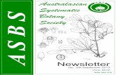 No. 156 September 2013 - Australian National Botanic Gardens · 2013-10-15 · Australasian Systematic Botany Society Newsletter 156 (September 2013) 2 Acanthaceae and I being regularly